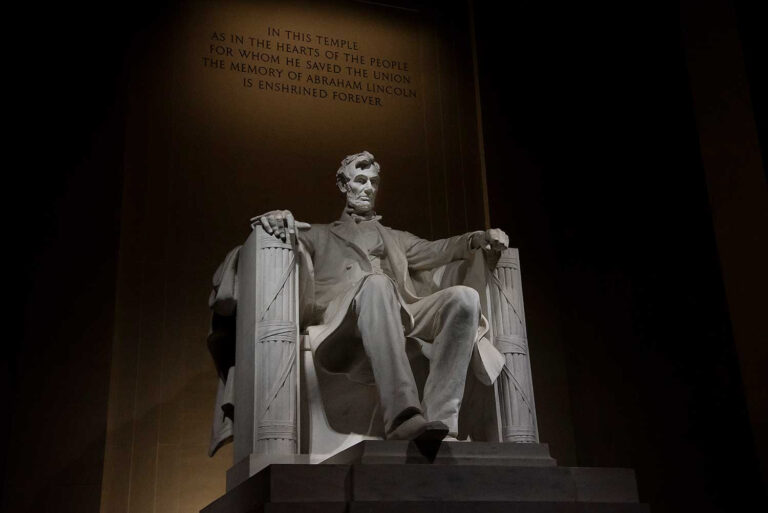Fotografia estatua de Abraham Lincoln por Nicolás Galeano
